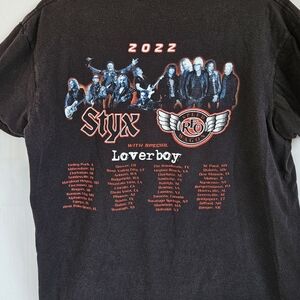 Styx REO Speed Wagon Loverboy 2022 Concert Tour T-Shirt Size L